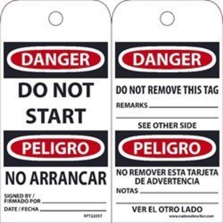 NMC TAGS, DANGER, DO NOT START,  RPT220ST